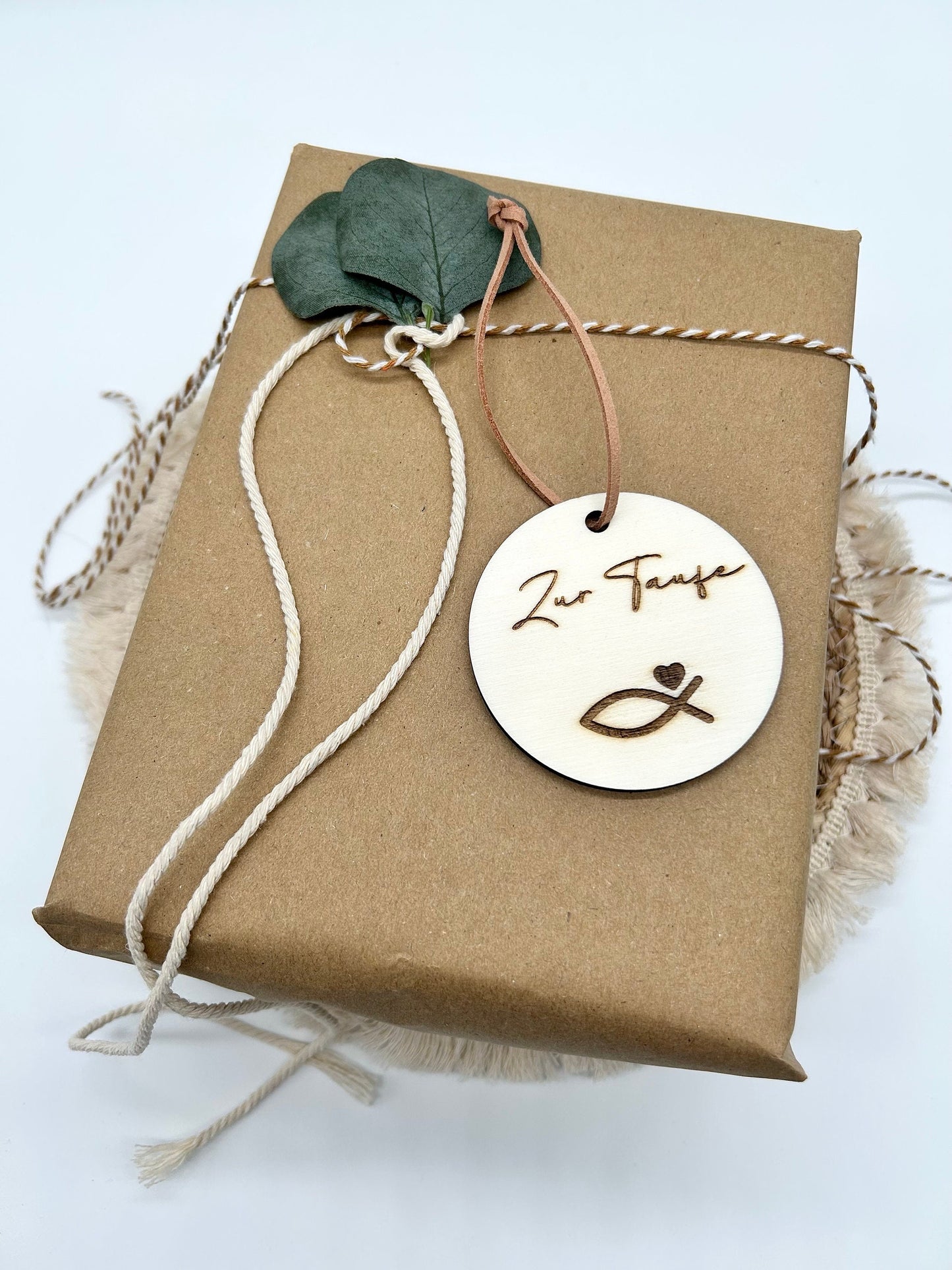 Taufe - Taufkreuz - Personalisiertes Geschenk zur Taufe - Holzkreuz - Holzgeschenk - Geschenkdeko - Geschenkanhänger -