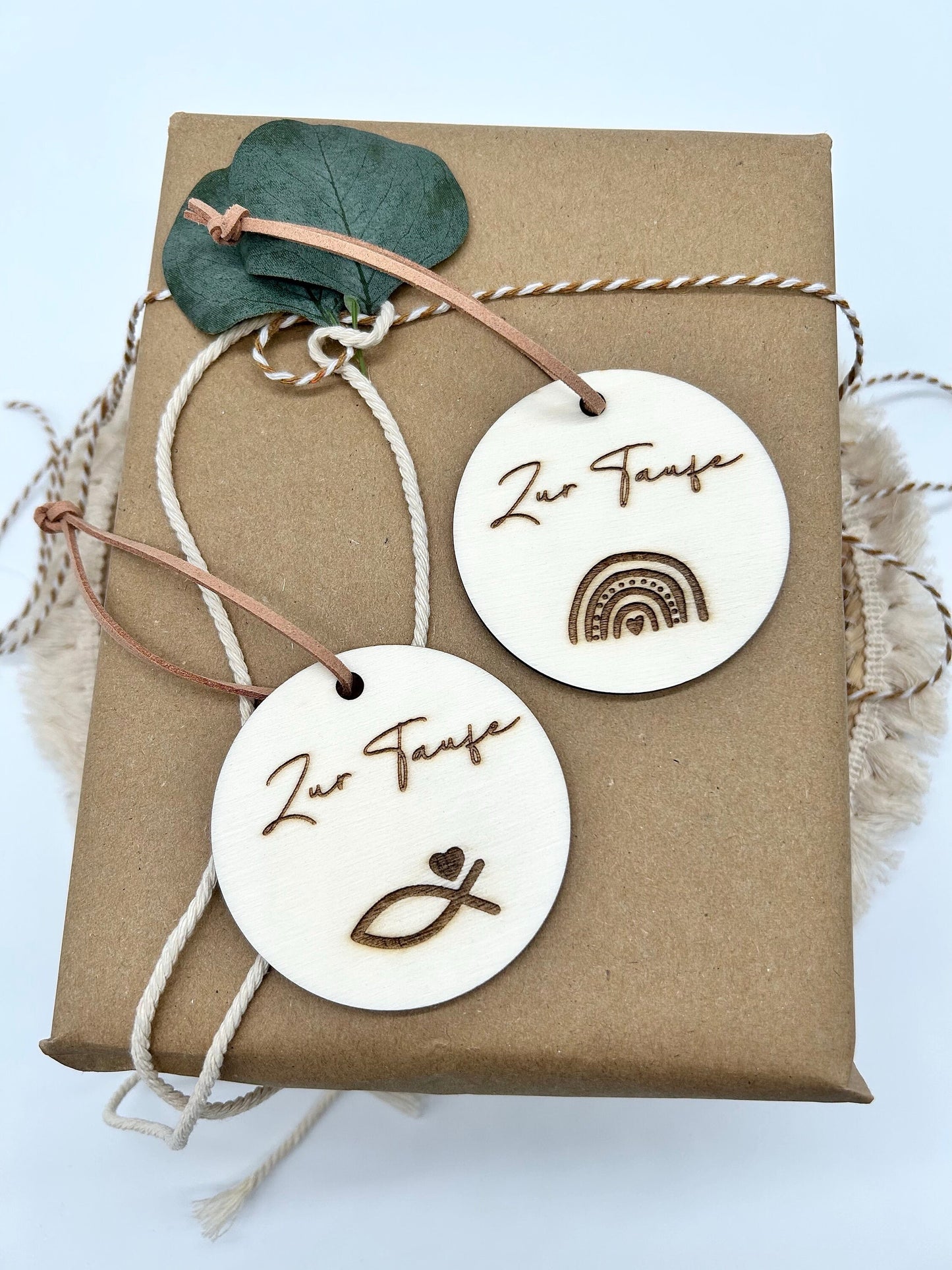 Taufe - Taufkreuz - Personalisiertes Geschenk zur Taufe - Holzkreuz - Holzgeschenk - Geschenkdeko - Geschenkanhänger -