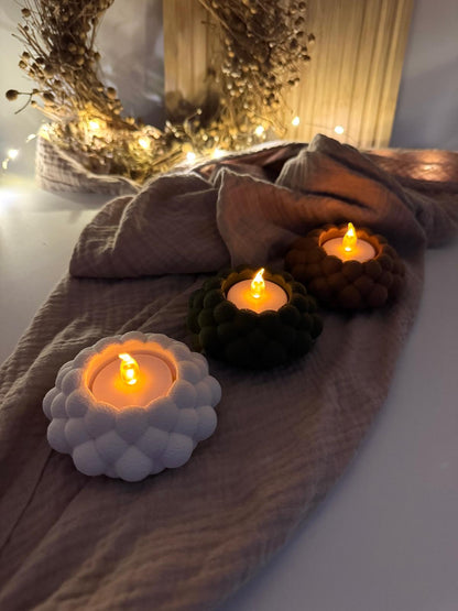 Bubble LED-Teelichhalter