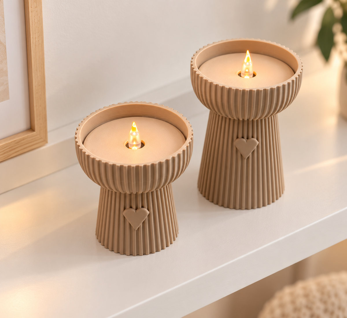 LED-Teelichthalter Set