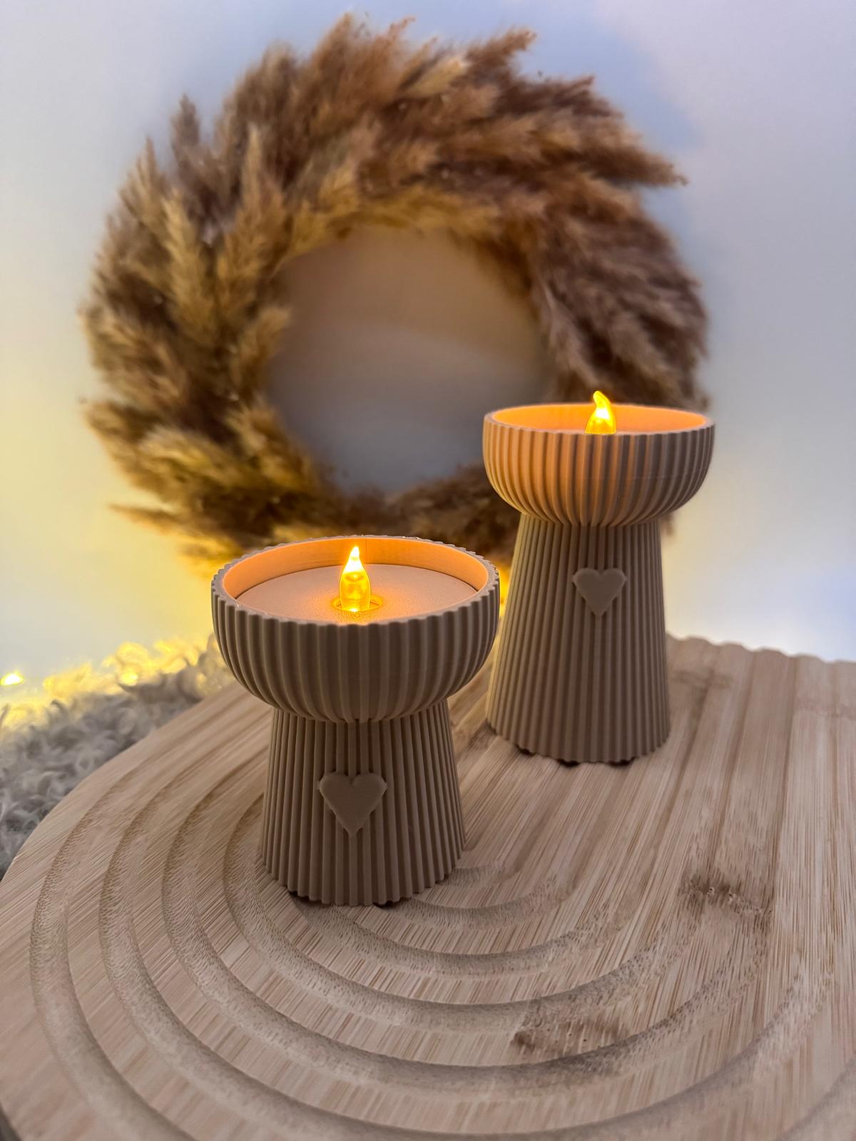 LED-Teelichthalter Set