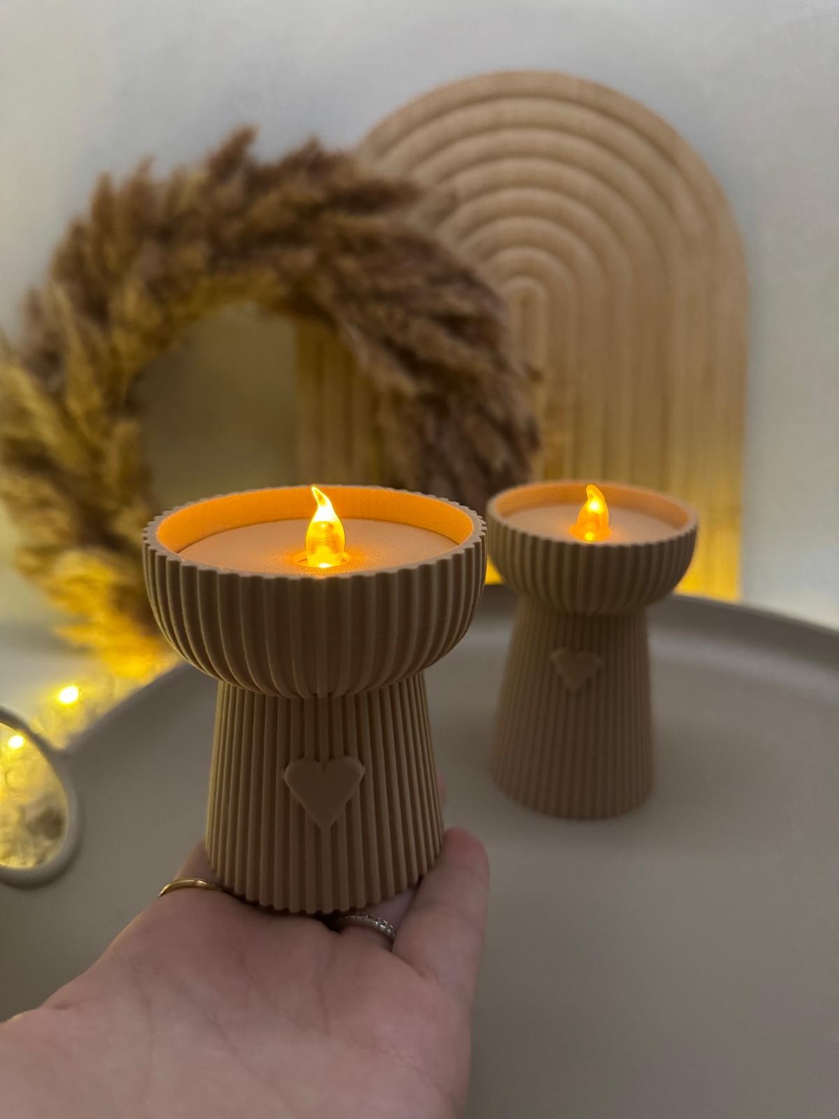 LED-Teelichthalter Set