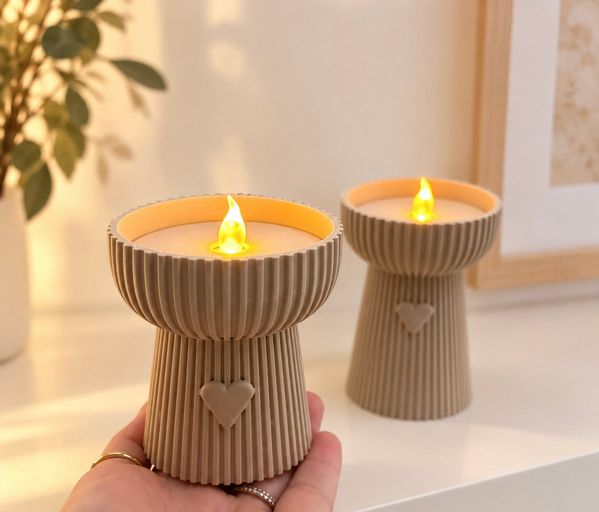LED-Teelichthalter Set