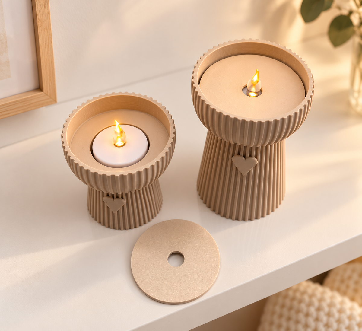 LED-Teelichthalter Set