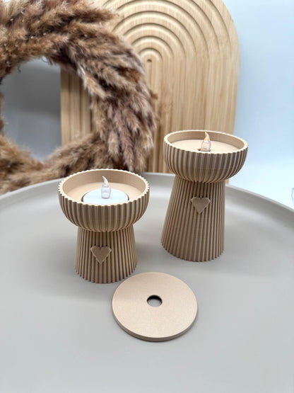 LED-Teelichthalter Set