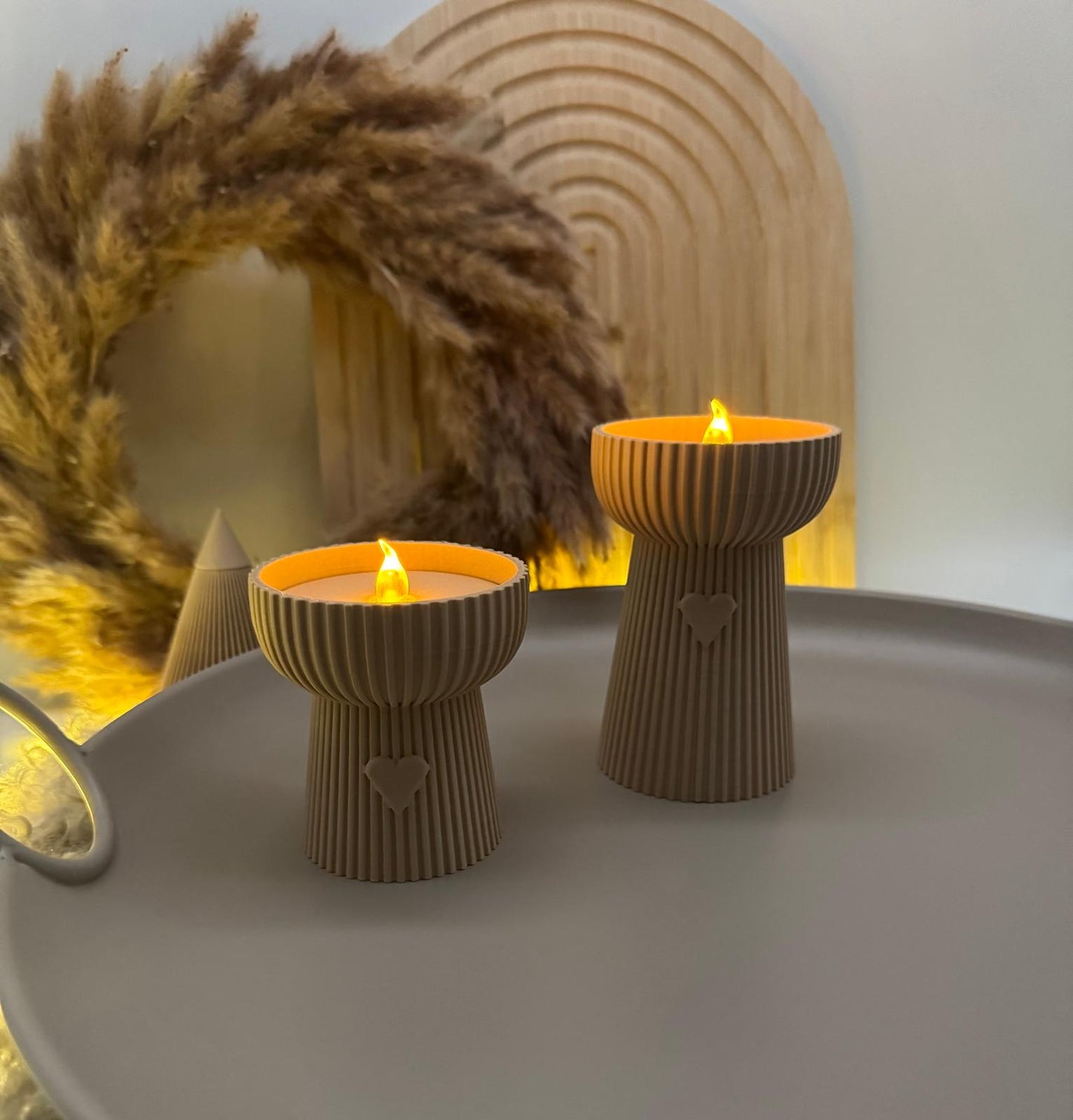 LED-Teelichthalter Set