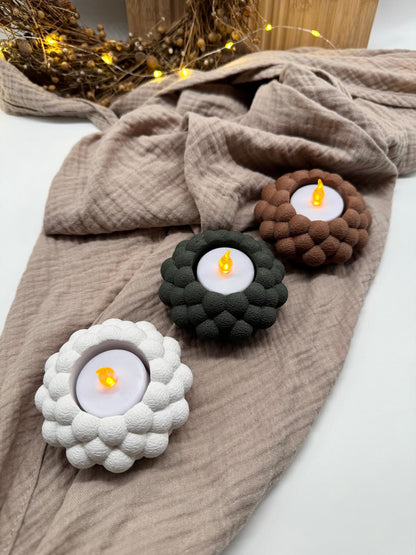 Bubble LED-Teelichhalter