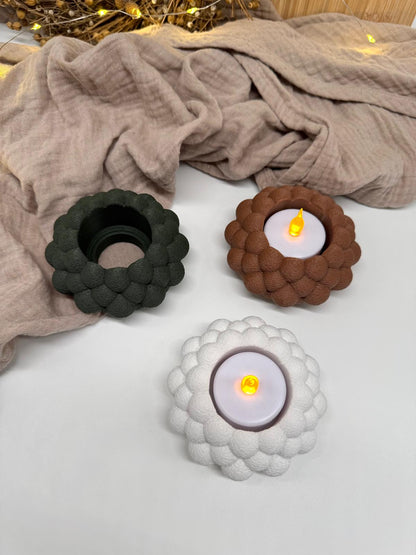 Bubble LED-Teelichhalter