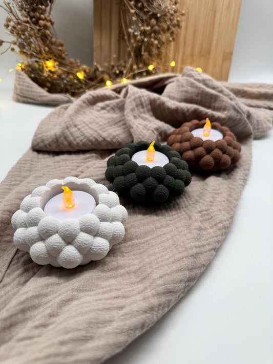 Bubble LED-Teelichhalter