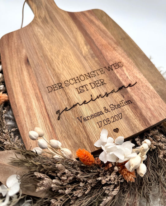Hochzeit Schneidebrett