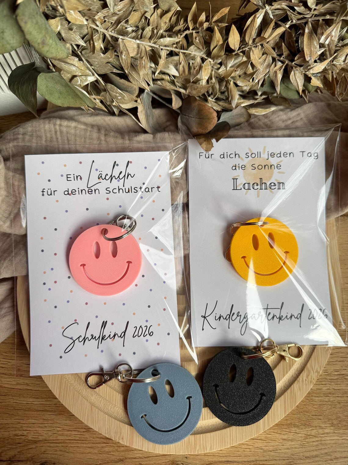 Kinder Smileyanhänger