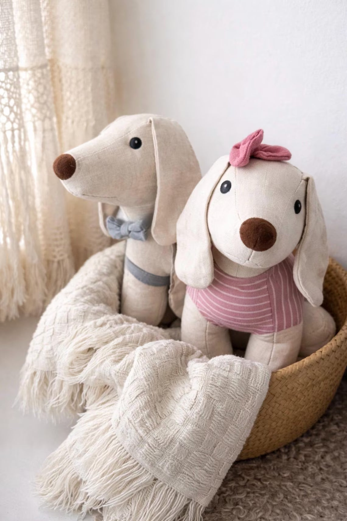 Leinen Kuscheltier Hund