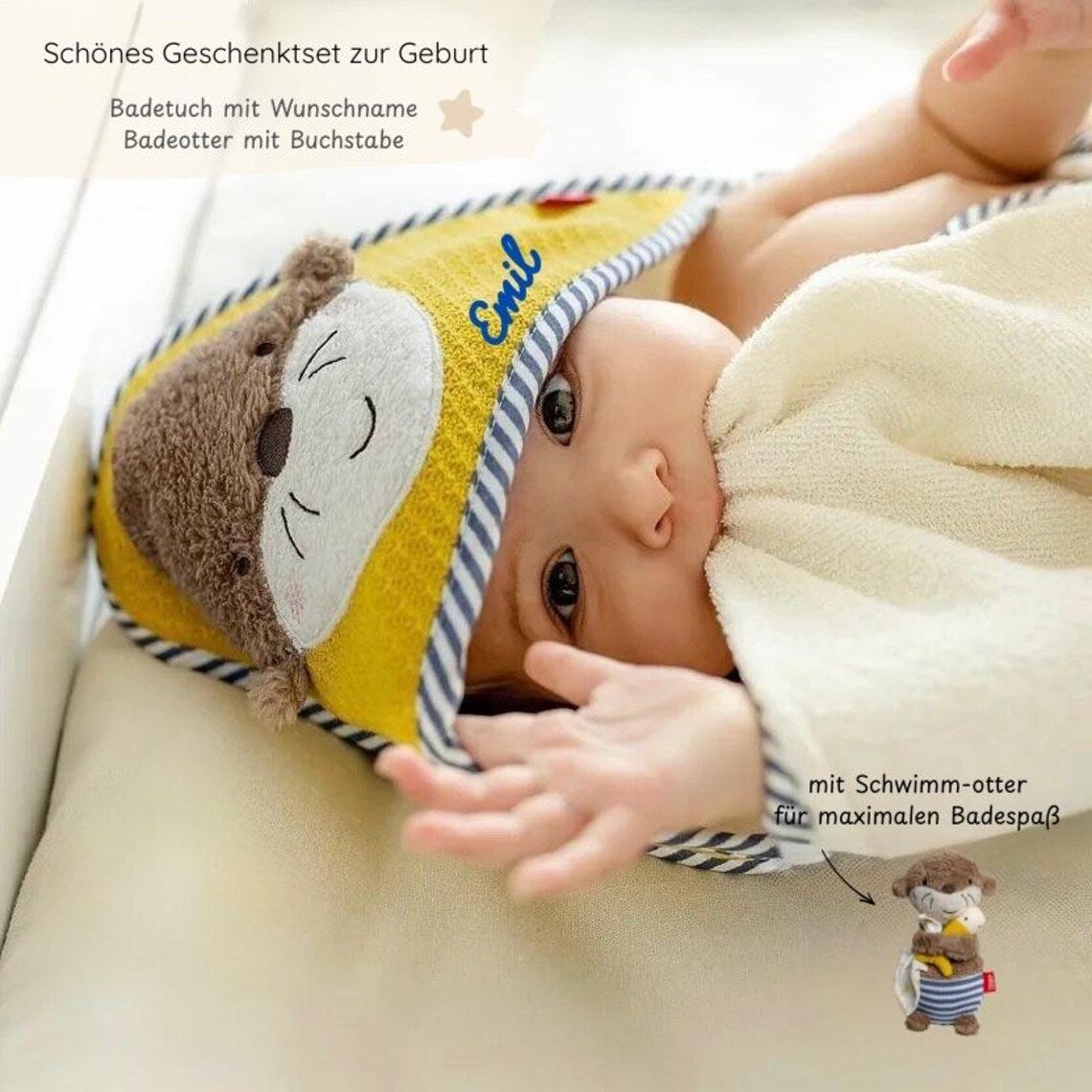Badetuchgeschenkset Otter