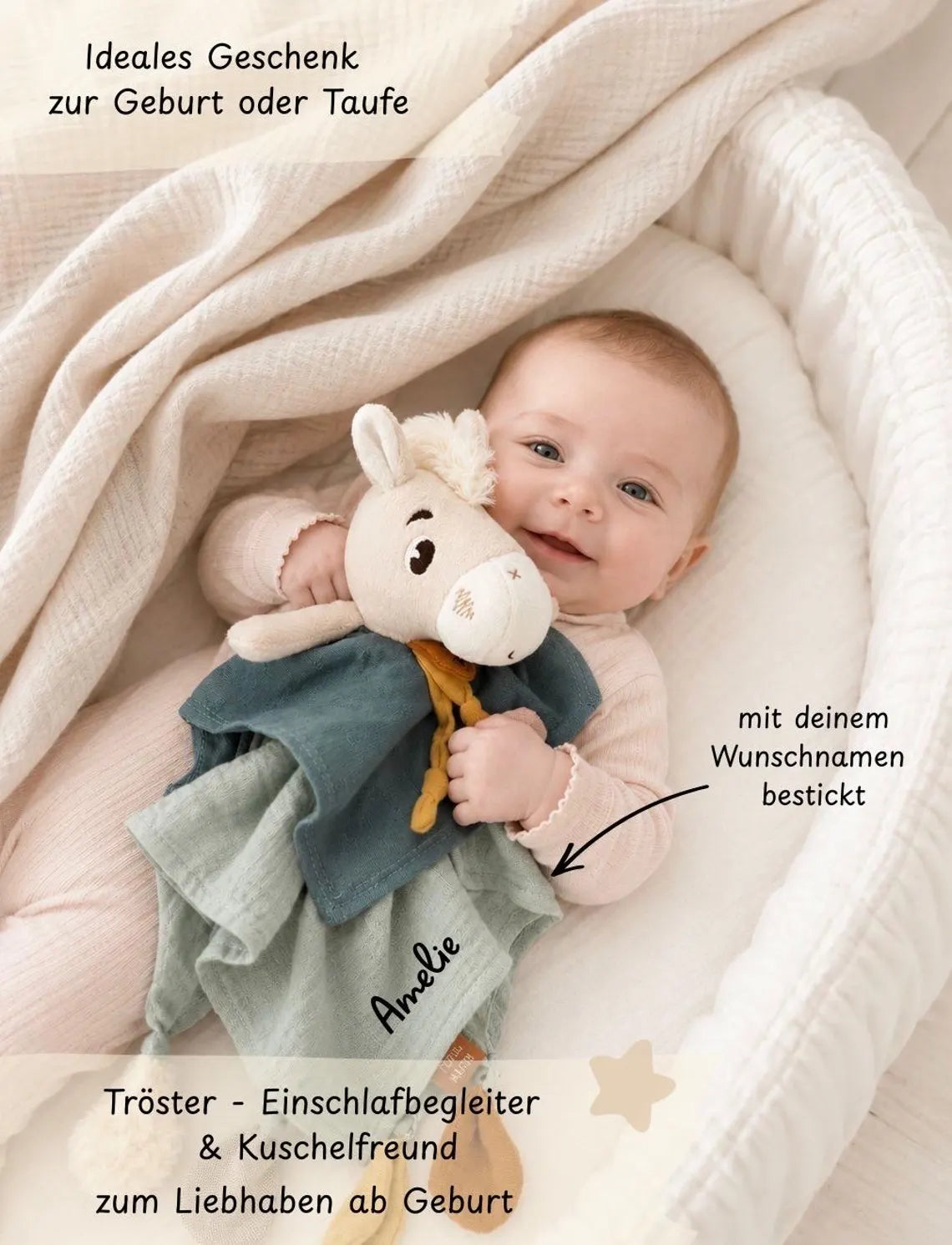 Pferde Schmusetuch