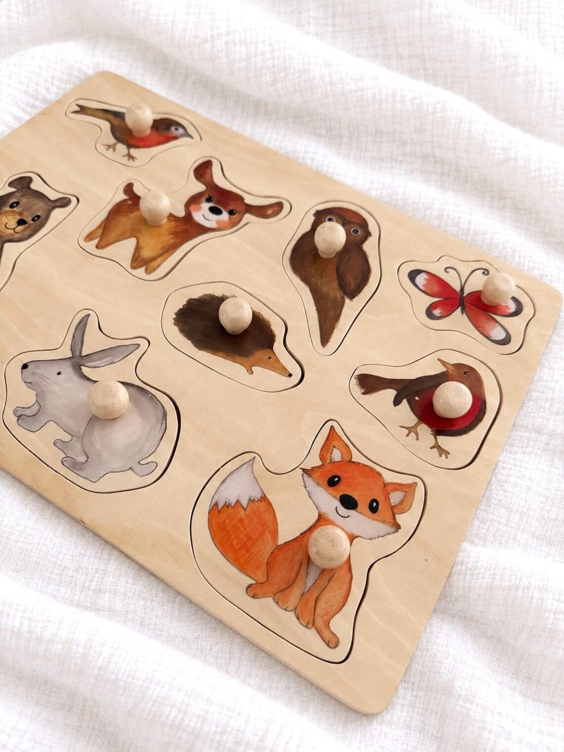 Waldtier Holzpuzzle