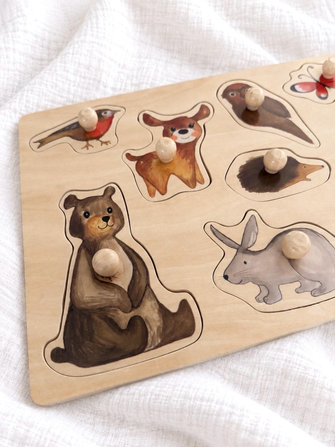 Waldtier Holzpuzzle