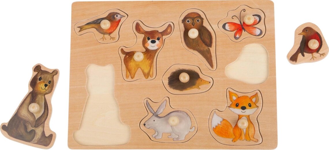 Waldtier Holzpuzzle