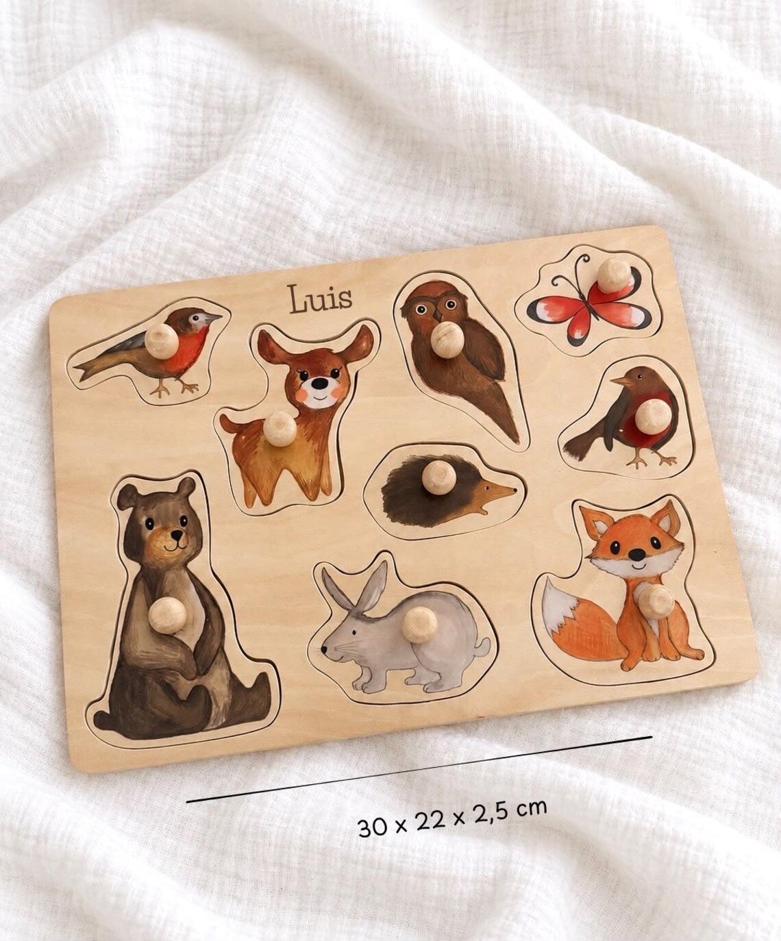 Waldtier Holzpuzzle
