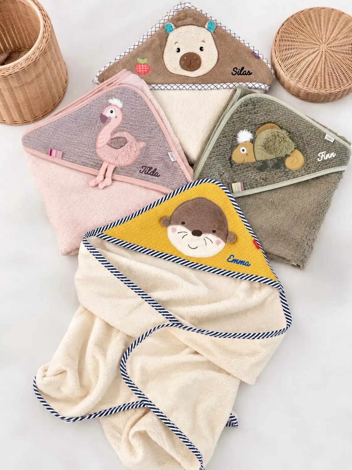 Tiere Baby Kapuzenhandtuch