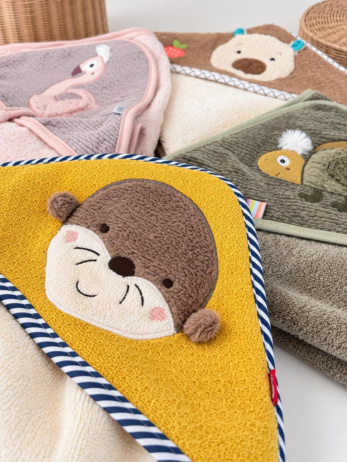 Tiere Baby Kapuzenhandtuch