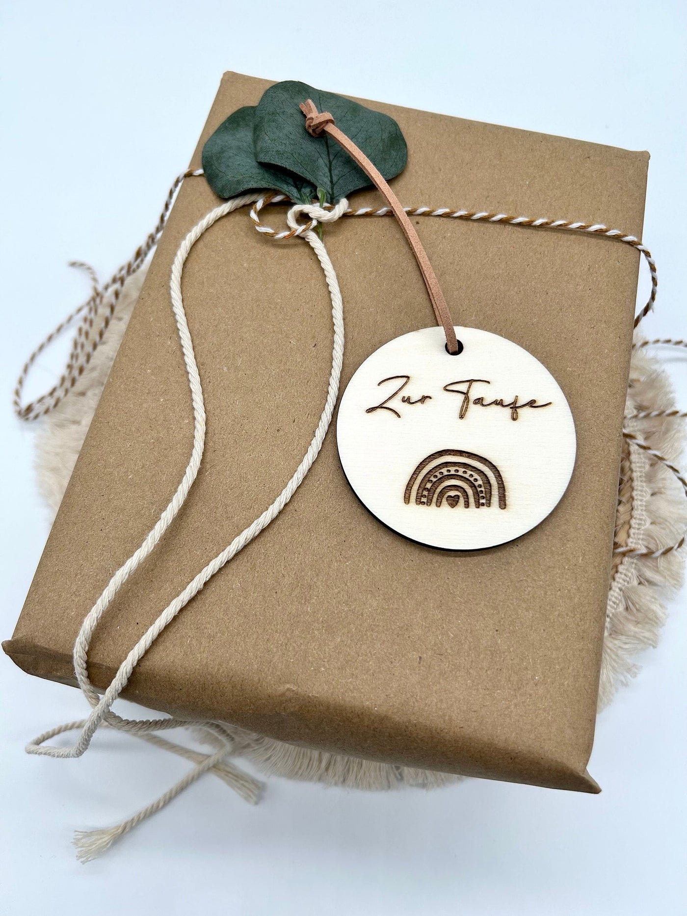 Taufe - Taufkreuz - Personalisiertes Geschenk zur Taufe - Holzkreuz - Holzgeschenk - Geschenkdeko - Geschenkanhänger -