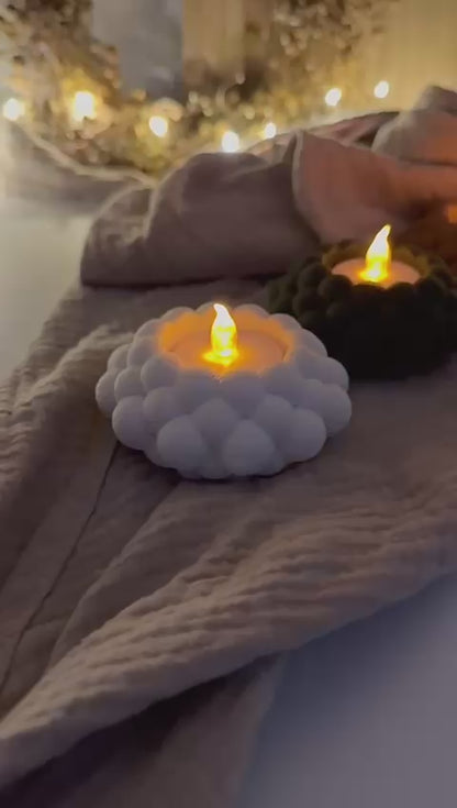 Bubble LED-Teelichhalter